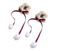 YUGSHNKFC Furry Star Hair Clip Lovely Pompoms Heart for Kids Hairpin Sweet Girls Heart Hairpin Accessories for Women
