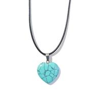 YUGSHNKFC Geometric Healing Crystals Necklace Natural Semi-Precious Chakras Gemstones Amulet Charm Protective Necklace