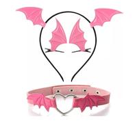 YUGSHNKFC Girls Hair Clips Halloween Cosplay Devil Wing Hairpin Headband Punk Hair Jewelry Unique Black Headwear