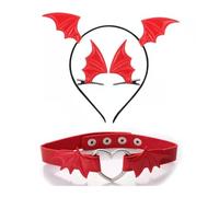 YUGSHNKFC Girls Hair Clips Halloween Cosplay Devil Wing Hairpin Headband Punk Hair Jewelry Unique Black Headwear