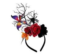 YUGSHNKFC Halloween Butterfly Spiders Hairhoop Dark Punk Headbands Party Accessories For Women Girl Festival Dressingup Spiders Web Headbands