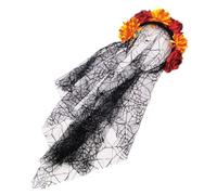 YUGSHNKFC Halloween Headband Flower Veil Headbands Props Headwear Hair Decorations Women Cosplay Hairbands