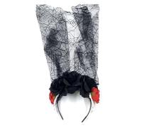 YUGSHNKFC Halloween Headband Flower Veil Headbands Props Headwear Hair Decorations Women Cosplay Hairbands