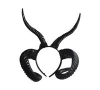 YUGSHNKFC Halloween Party Hairhoop 3D Goat Horn Hairband Cosplay Props Headdress Theme Party Headband Accessories