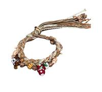 YUGSHNKFC Hand Woven Handchains Christmas Themed, Bear Christmas Boots | Versatile Jewelry, Handcrafted Christmas Themed Bangle, Hand Chain, Unisex Wristband Accessory for Ladies