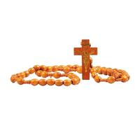 YUGSHNKFC Handcraft Sturdy Wood Rosary Beads Craf From Natural Wood For Daily Prayer And With Elegant Designs Accessory