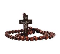 YUGSHNKFC Handcraft Sturdy Wood Rosary Beads Craf From Natural Wood For Daily Prayer And With Elegant Designs Accessory