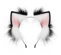 YUGSHNKFC Handmade Cartoon Foxes Ear Hair Hoop Woman Halloween Makeup Headband for Carnivals Cosplay Hair Accessories