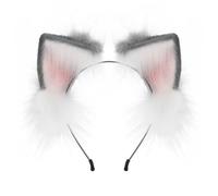YUGSHNKFC Handmade Cartoon Foxes Ear Hair Hoop Woman Halloween Makeup Headband for Carnivals Cosplay Hair Accessories