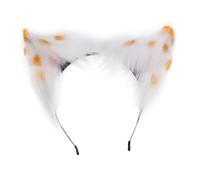 YUGSHNKFC Handmade Cartoon Kitten Ear Hair Hoop Woman Halloween Makeup Headband for Carnivals Cosplay Hair Accessories