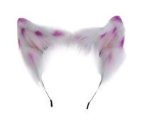 YUGSHNKFC Handmade Cartoon Kitten Ear Hair Hoop Woman Halloween Makeup Headband for Carnivals Cosplay Hair Accessories