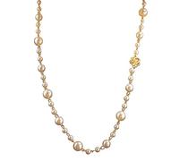 YUGSHNKFC Imitation Pearl Necklace Fashion Sweater Chain Double Layer Long Necklace Temperament Woman Jewelry