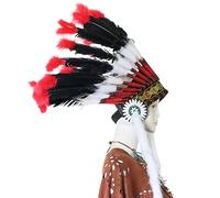 YUGSHNKFC Indian Feather Headband for Women Banquet Party Halloween Hair Hoop Halloween Masquerade Party Adult Hair Accessories