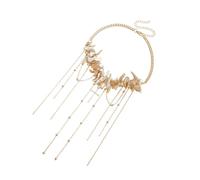 YUGSHNKFC Irregular Shell Tassels Choker Necklace Adjustable Length Clavicle Chain for Fashion Forward Women
