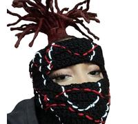 YUGSHNKFC Leopard Crochet Hat for Women Men Cosplay Picture Props Scary Cosplay Halloween