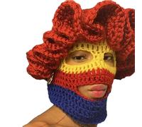 YUGSHNKFC Leopard Crochet Hat for Women Men Cosplay Picture Props Scary Cosplay Halloween