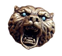 YUGSHNKFC Leopards Head Beads For Crafting Unique Charm Accessories And Paracord Enthusiast Gear Large Hole Fashionable Keychain For Daily Carry