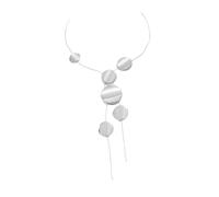 YUGSHNKFC Long Necklace Large Round/Heart Pendant Neck Chain for Women Simple and Elegant Designing Temperament Jewelry