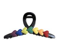 YUGSHNKFC Love Heart Hair Clip for Women Big Claw SharkClip Hair Banana Clip Jaw Clamp Hair Barrettes Female Hair Decoration