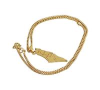 YUGSHNKFC Map Necklace Gold Metal Pendant Choker Charm Clavicle Chain for Women Teens Peace Lover Jewelry