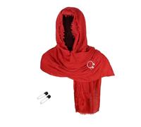 YUGSHNKFC Men Renaissances Costume Halloween Medieval Pirate Half Shoulder Cape Scarf Vikinges Costume Accessories Set For Cosplay Medieval Pirate Half Shoulder Cape Scarf