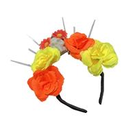 YUGSHNKFC Mexicans Flower Crowns Headband Day Of The Dead Headwear Headpiece For Women Costumes Day Of The Dead Mexicans Headpiece Crown Festival