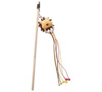 YUGSHNKFC Pet Cats Teaser Rod For Stimulating Felines Curiosity Wand With Tassels Bear For Active Pet And Fun Exercise Cats Play Wand Jumping And Running