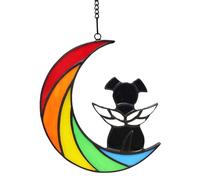 YUGSHNKFC Pet Departure Souvenir Stained Glass Ornament, B