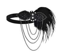 YUGSHNKFC Ponytail Headbopper Sequins Ponytail Headband Halloween Costume Headwear Accessory Vintage Hair Hoop