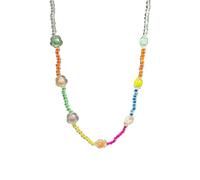 YUGSHNKFC Rainbow Star Pendant Necklace Stylish Wrist Chain Lightweight Beaded Jewelry For Everyday Wear Special Occasion Glossy Beaded Star Jewelry