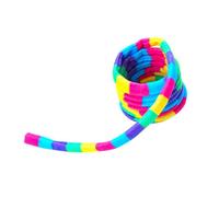 YUGSHNKFC Rainbow Striped Plush Covering Telescopic Spring Cats Toy Encourages Active Play And Keep Cats Entertained Indoors Curiosity Toy