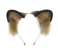 YUGSHNKFC Realistic Cat Ear Hairband Woman Music Festivals Makeup Headband for Mardi Gras Carnivals Cosplay Hair Accessories