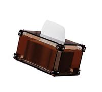 YUGSHNKFC Rectangular Tissue Box Covers Napkin Dispenser Decorative Transparency Acrylic Paper Towel Holder For Home And Office Transparent Kitchen Tissue Storage Box