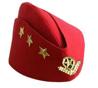 YUGSHNKFC Sailors Captain ' s Caps Stewardess Pillbox Hat Perfect for Role Play Lovers and Themed Event Halloween Role Play Breathable Dance Caps Costume Hat