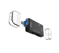 YUGSHNKFC SDTF Card Reader With USB MicroUSB And USB C Connectors For Various Devices