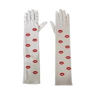 YUGSHNKFC Sequined Headbands Gloves Handmade Headwear for Women Masquerades Headpiece Valentine's Day Heart Gloves
