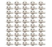 YUGSHNKFC Set of 50 Multipurpose Alloy Craft Discs for Hairpins Brooch Making Finding Practical Hair Clip Accessories for Women