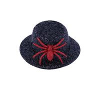 YUGSHNKFC Shimmering Spiders Miniature Hat Set For Cosplay Costumes Western Cosplay Cowgirl Accessories Hair Styling Handmade Top Hat Hair Clip