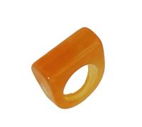 YUGSHNKFC Stylish Polygon Design Rings with All-Day Comfort, yellow, A
