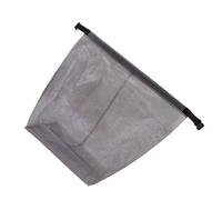 YUGSHNKFC Stylish Portable Mesh Storage Bag with Clear Design, Light Grey L