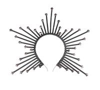 YUGSHNKFC SunGoddess Headband for Women Elegant VirginMary BaroqueStyle Hairband Party BridalShower Wedding Headpieces