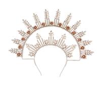 YUGSHNKFC SunGoddess Headband for Women Vintage VirginMary Hairband Halloween Party Props Wedding Headpieces
