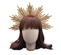 YUGSHNKFC SunGoddess Headband for Women VirginMary Hairband Party Wedding Halloween Headpieces