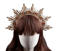 YUGSHNKFC SunGoddess Headband for Women VirginMary Hairband Party Wedding Halloween Headpieces