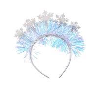 YUGSHNKFC Sweet Christmas Live Broadcast Hairband Women Students Photoshoots Hairband Snowflake Shape Headbands White Color