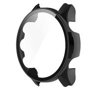YUGSHNKFC Tempered Glass One-piece For Shell Screen Protector For Case For Smart Watch Bumper Protective Film For GarminFore