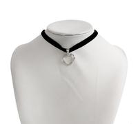 YUGSHNKFC Trendy Black Rope/Love Heart Necklace Pendant Neck Chain Unique Design Chain for Fashionable Women