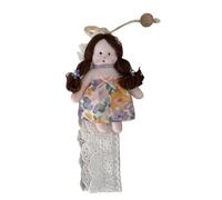 YUGSHNKFC Trendy Cloth Patterned Dress Up Toy Hair Clip Holder with Hanging Strap Stylish Hairpiece Storage Strap for Women