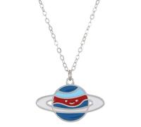 YUGSHNKFC Trendy Planet Pendant Necklace Delicate Neckchain Jewelry, Blue