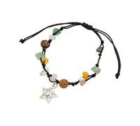 YUGSHNKFC Unique Spirals Star Beaded Natural Colored Stones Inspired Jewelry for Everyday Wear Women Accessory Star Bead